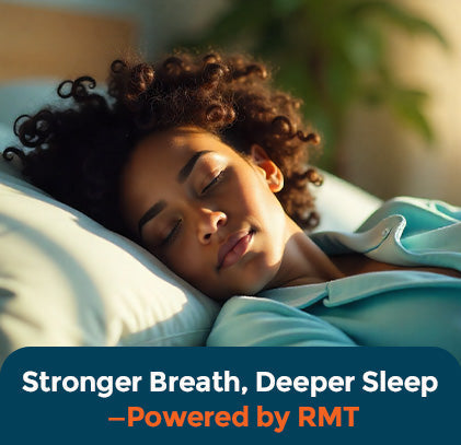 A girl sleeping calmly in bed (Stronger Breath, Deeper Sleep - Powered by RMT)